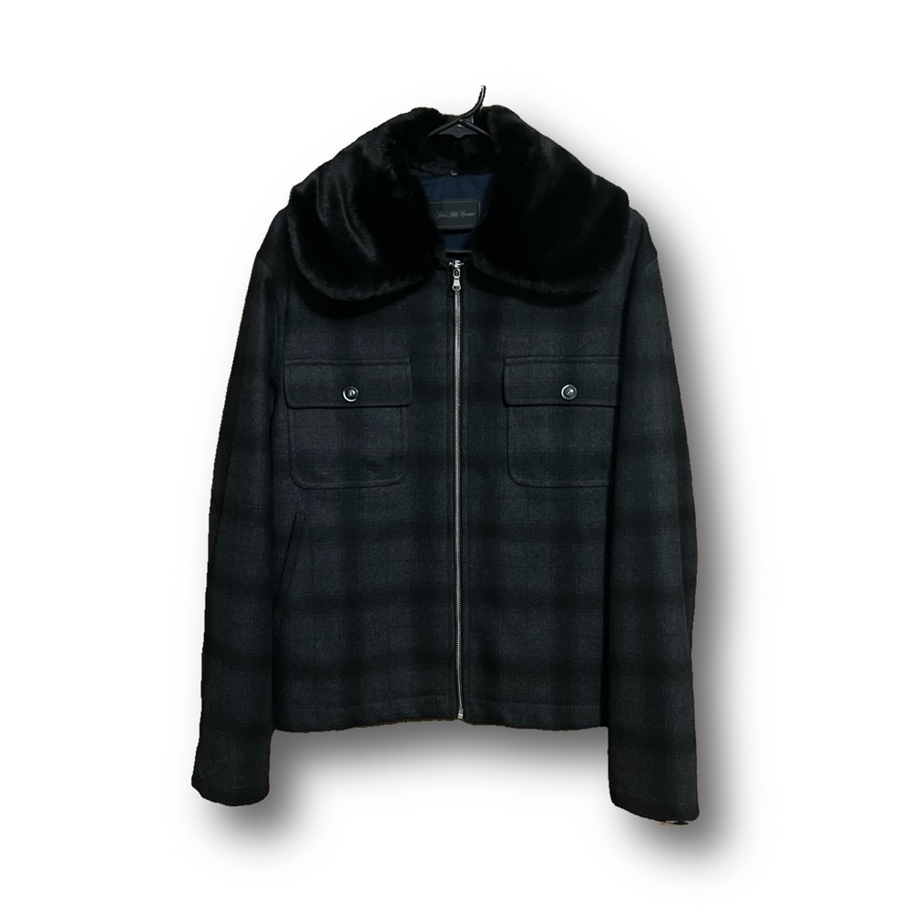 COLLECTION Faux Fur-Trimmed Jacket